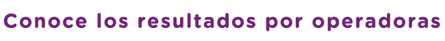 Results operadoras