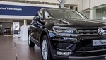 Un coche de la marca Volkswagen Tiguan en una exposición
