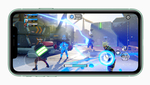 En la pantalla del iPhone 11 se muestra un videojuego